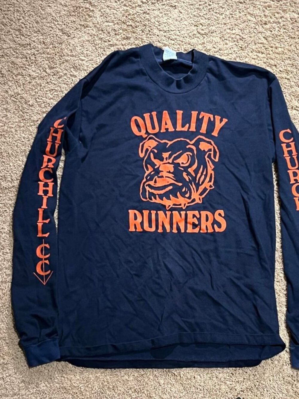 Churchill Quality Runners long sleeve cotton & polyester shirt